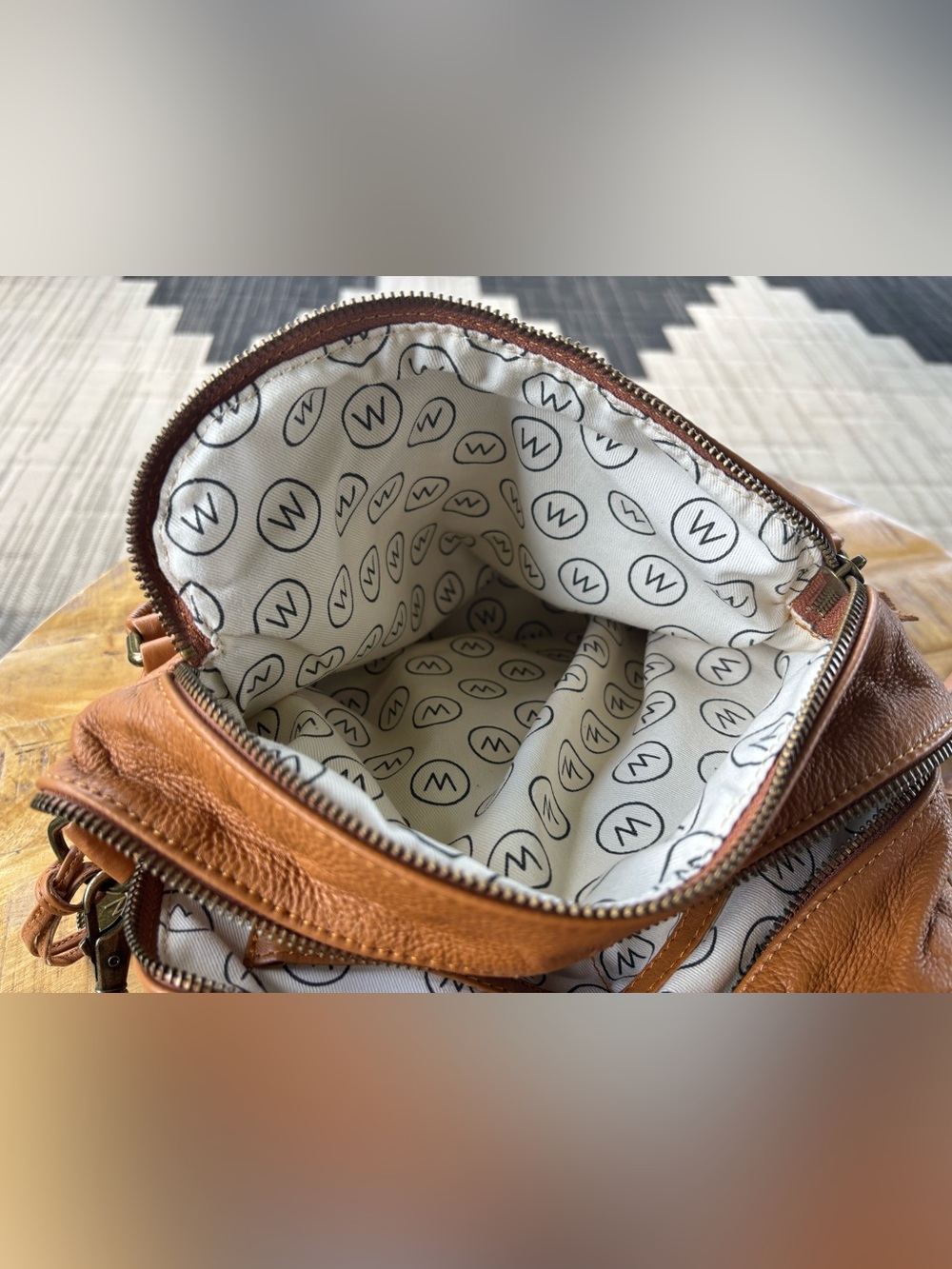 Wanderers Travel Co. Manhattan Tan Leather handbag - Picture 4 of 8